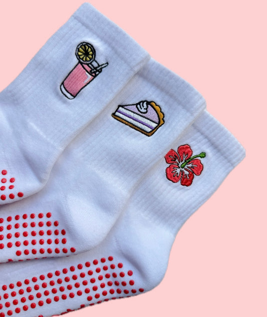 Pink Lemonade Pilates Socks