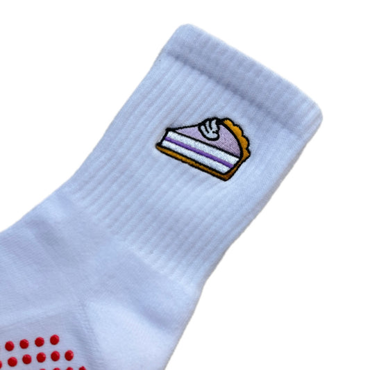 Blueberry Pie Pilates Socks